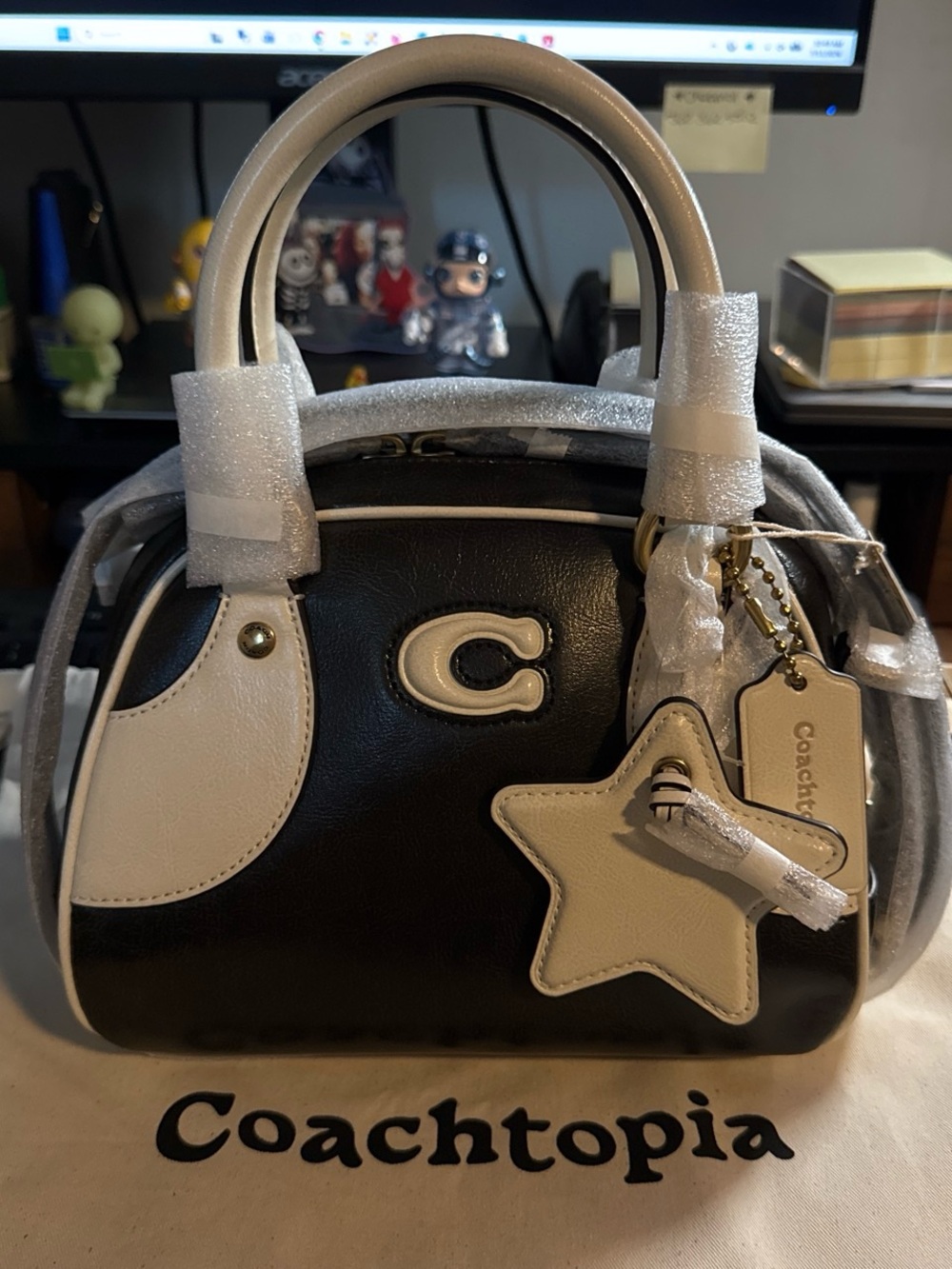 Coachtopia Bowling Top Handle Bag with Star Charm